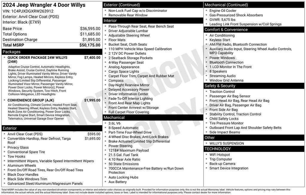 2024 Jeep Wrangler Sport