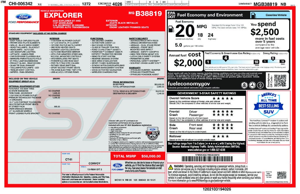2021 Ford Explorer ST