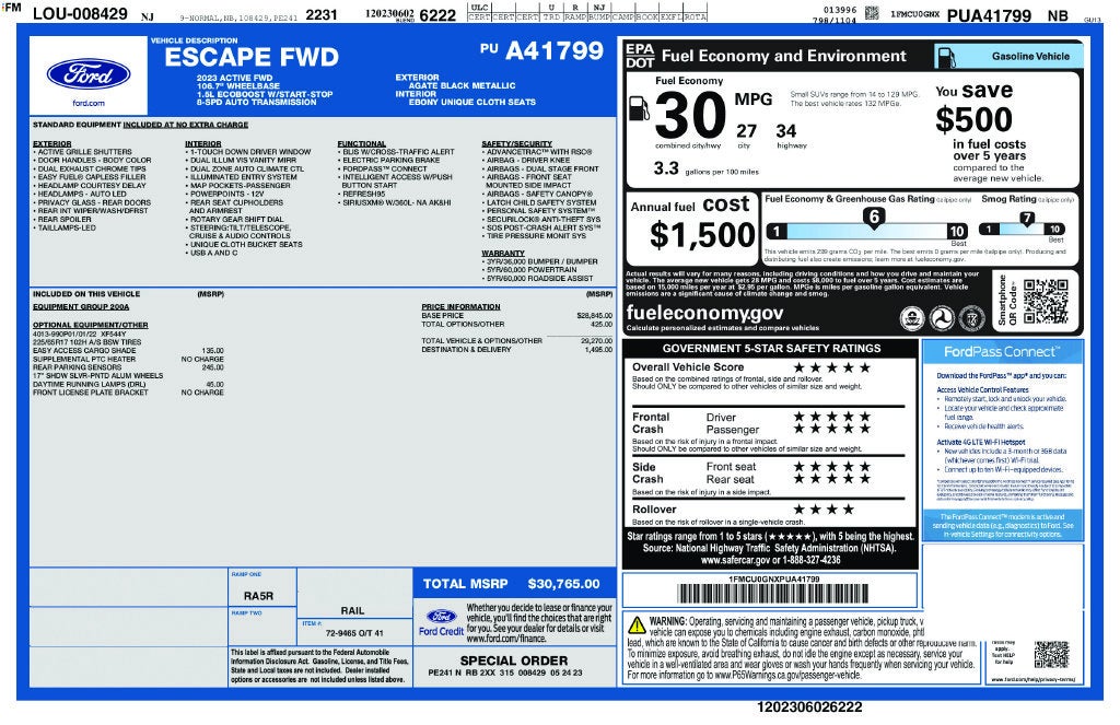 2023 Ford Escape Active