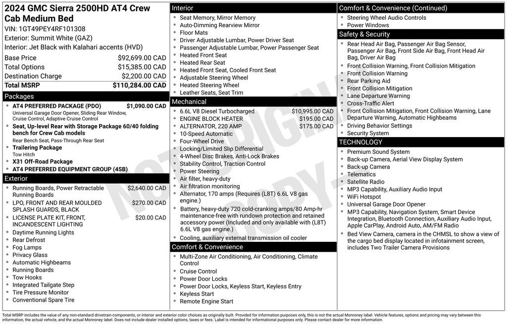2024 GMC Sierra 2500HD AT4