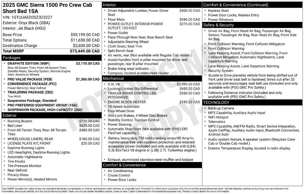 2025 GMC Sierra 1500 Pro