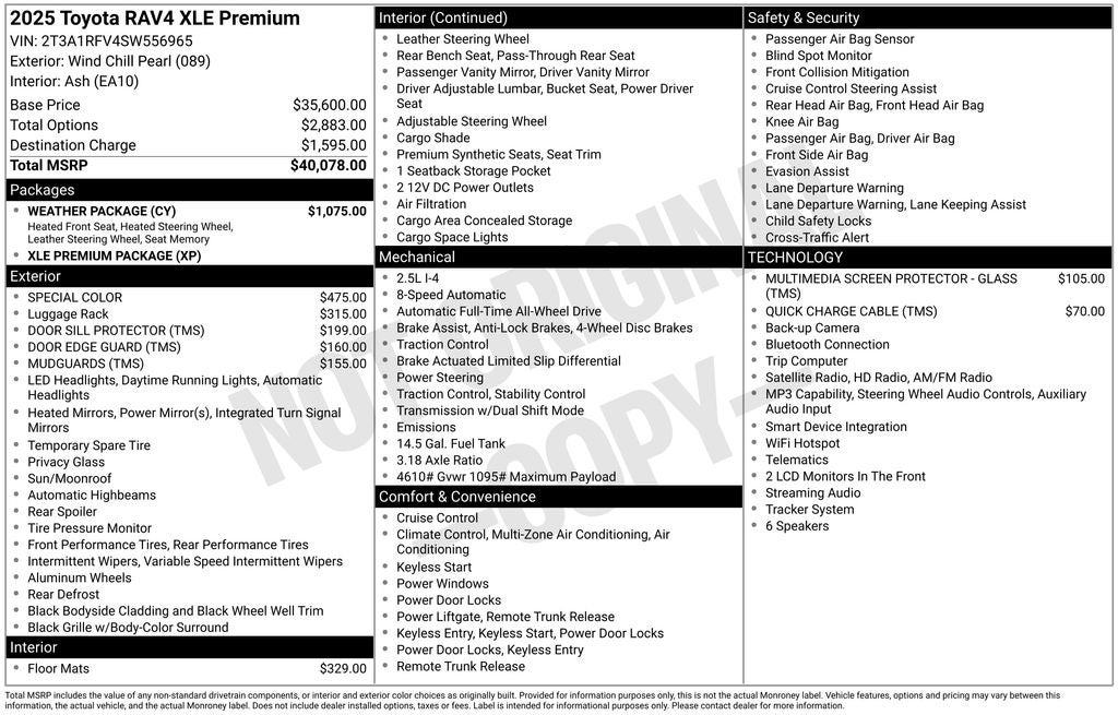 2025 Toyota RAV4 XLE Premium