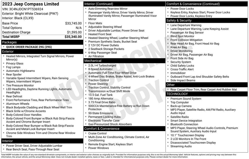 2023 Jeep Compass Limited