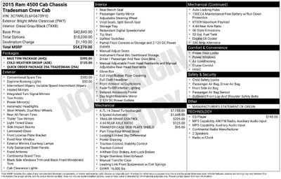 2015 RAM 4500HD Tradesman