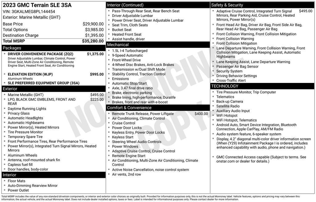 2023 GMC Terrain SLE