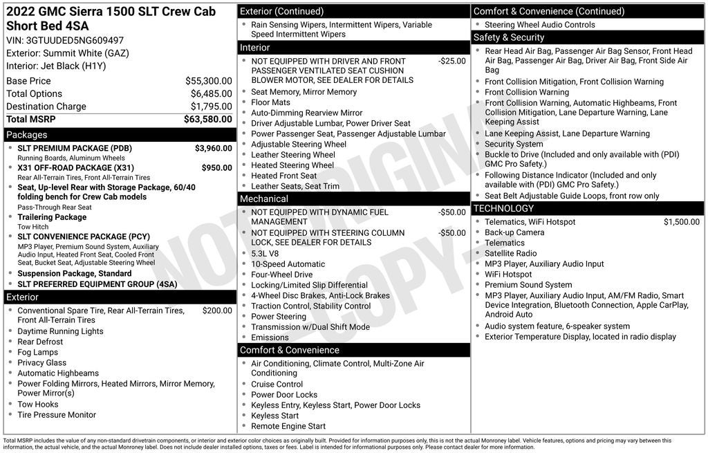 2022 GMC Sierra 1500 SLT