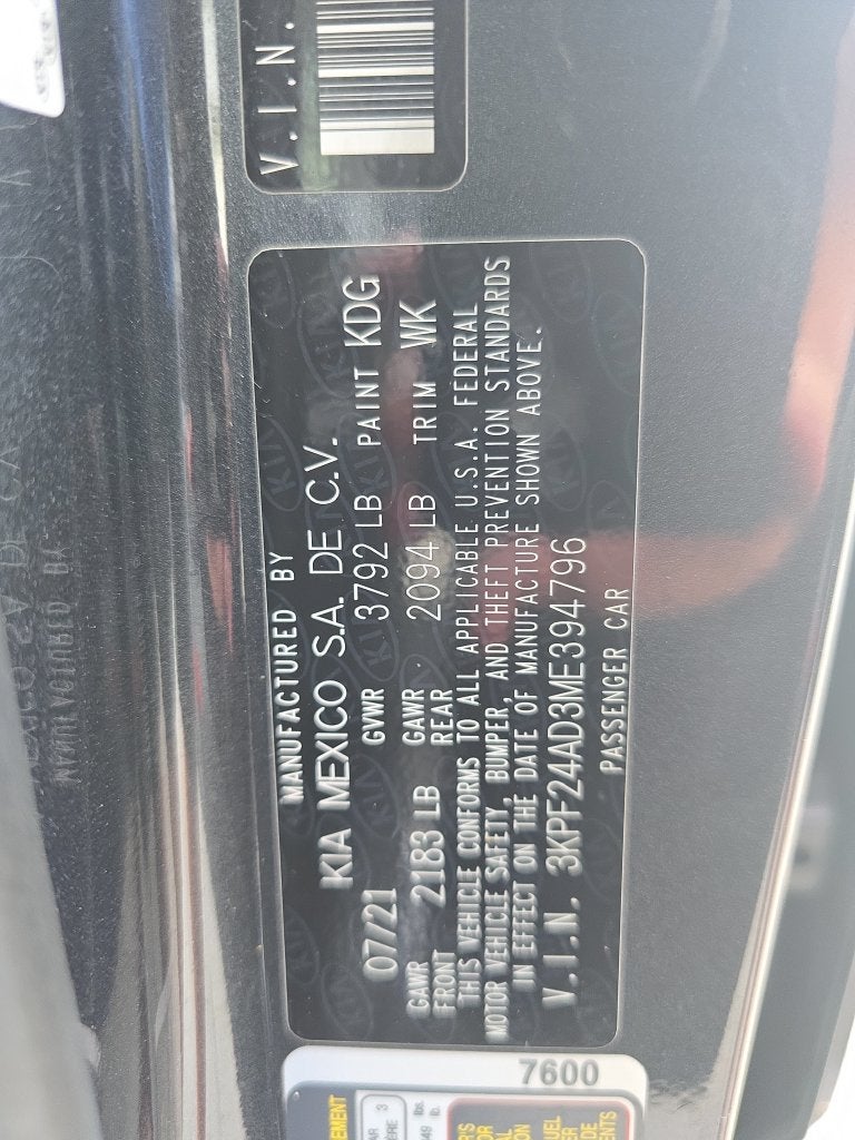 2021 Kia Forte FE