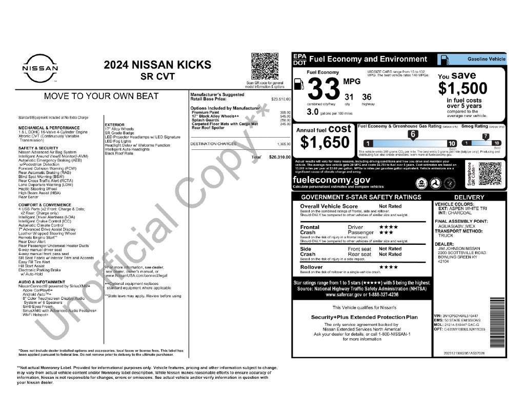 2024 Nissan Kicks SR