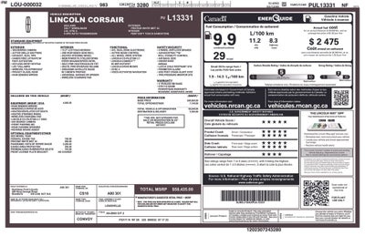 2023 Lincoln Corsair Standard
