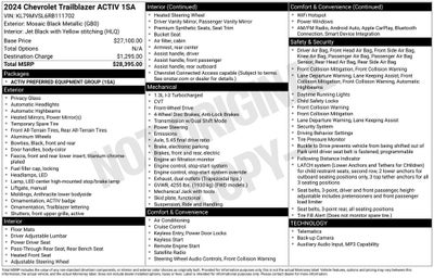 2024 Chevrolet TrailBlazer ACTIV