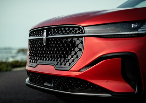 The sleek grille of a 2024 Lincoln Nautilus® SUV with the available Jet Appearance Package makes a bold statement. | Don Franklin Lincoln in London KY