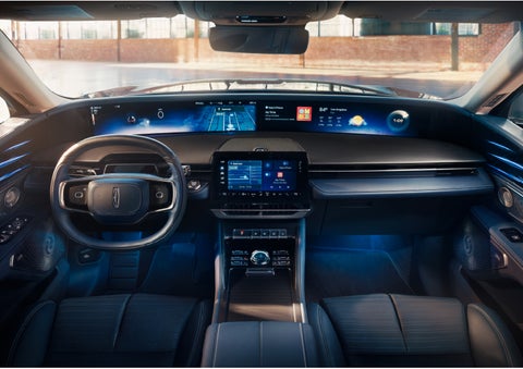 The panoramic display is shown in a 2024 Lincoln Nautilus® SUV. | Don Franklin Lincoln in London KY