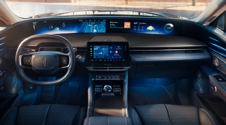 A large panoramic display is shown on the dashboard of a 2025 Lincoln Nautilus® SUV | Don Franklin Lincoln in London KY