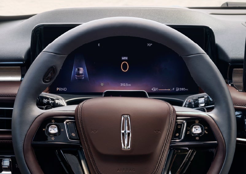 The driver’s information cluster display behind the steering wheel is shown. | Don Franklin Lincoln in London KY