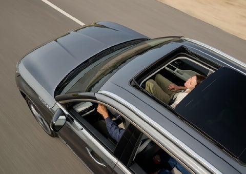The available panoramic Vista Roof® of a 2027 Lincoln Aviator® SUV is open. | Don Franklin Lincoln in London KY